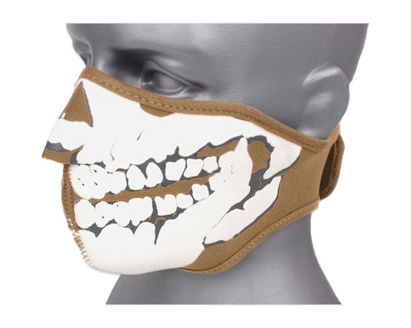 TM 3D Νεκροκεφαλή Μάσκα Neoprene, coyote brown