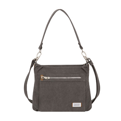Travelon Heritage Hobo Τσάντα Ασφαλείας κατά των Κλοπών, Γκρι