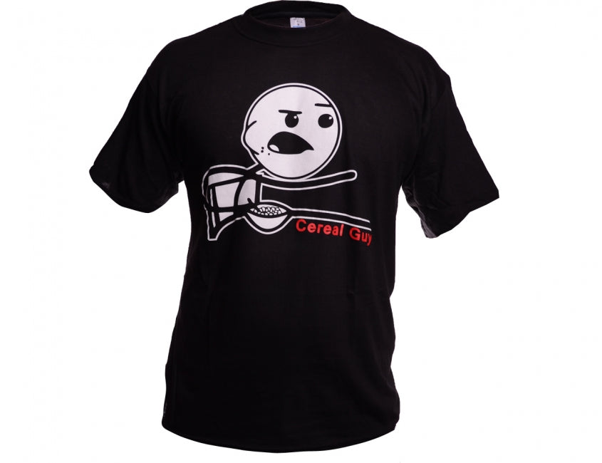 O&T Funny cereal guy αστείο μπλουζάκι, μαύρο