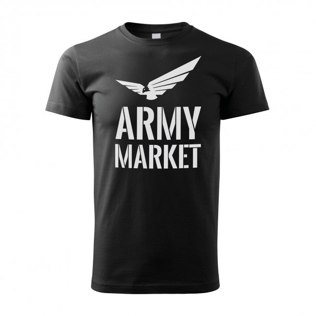 O&T Μπλουζάκι με Λογότυπο armymarket, μαύρο