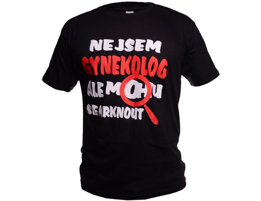 O&T Funny Αστείο γυναικολόγο μπλουζάκι, μαύρο