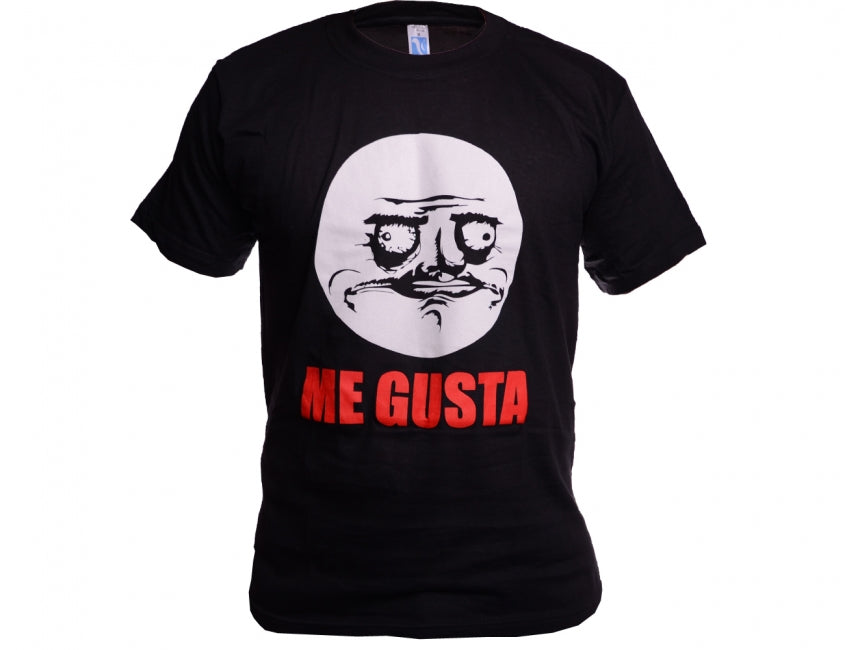 O&T Funny Vtipné Me Gusta Μπλουζάκι, Μαύρο