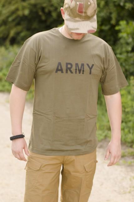 MFH Army μπλουζάκι 160g/m2, λαδί