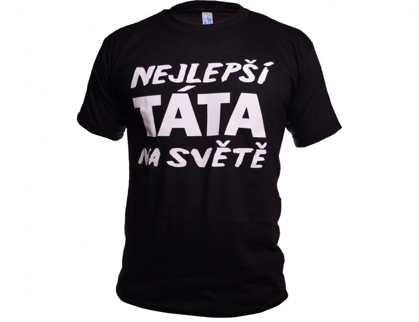 O&T Funny Αστείο μπλουζάκι ο καλύτερος μπαμπάς στον κόσμο, μαύρο