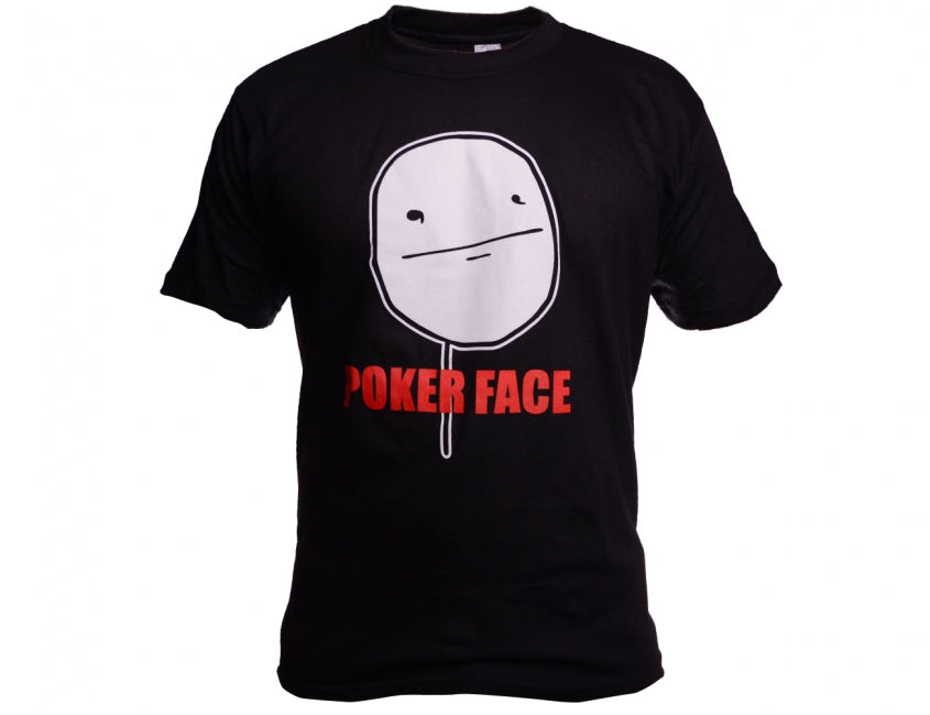 O&T Αστείο μπλουζάκι Vtipné poker face, μαύρο