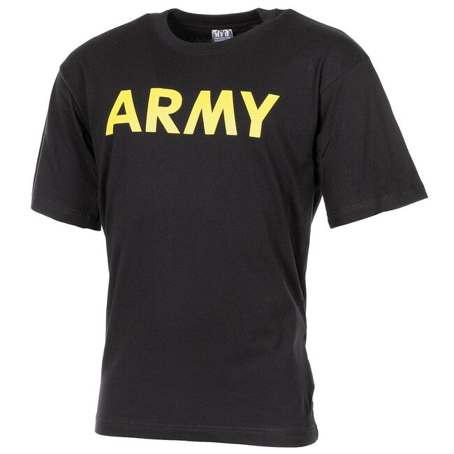 MFH Army μπλουζάκι με κοντό μανίκι, μαύρο