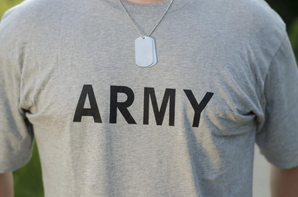 MFH Μπλουζάκι Army με Σχέδιο, Γκρι
