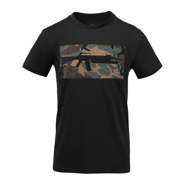 Helikon-Tex 16/203 Combo μπλουζάκι βαμβακερό, Μαύρο/US Woodland