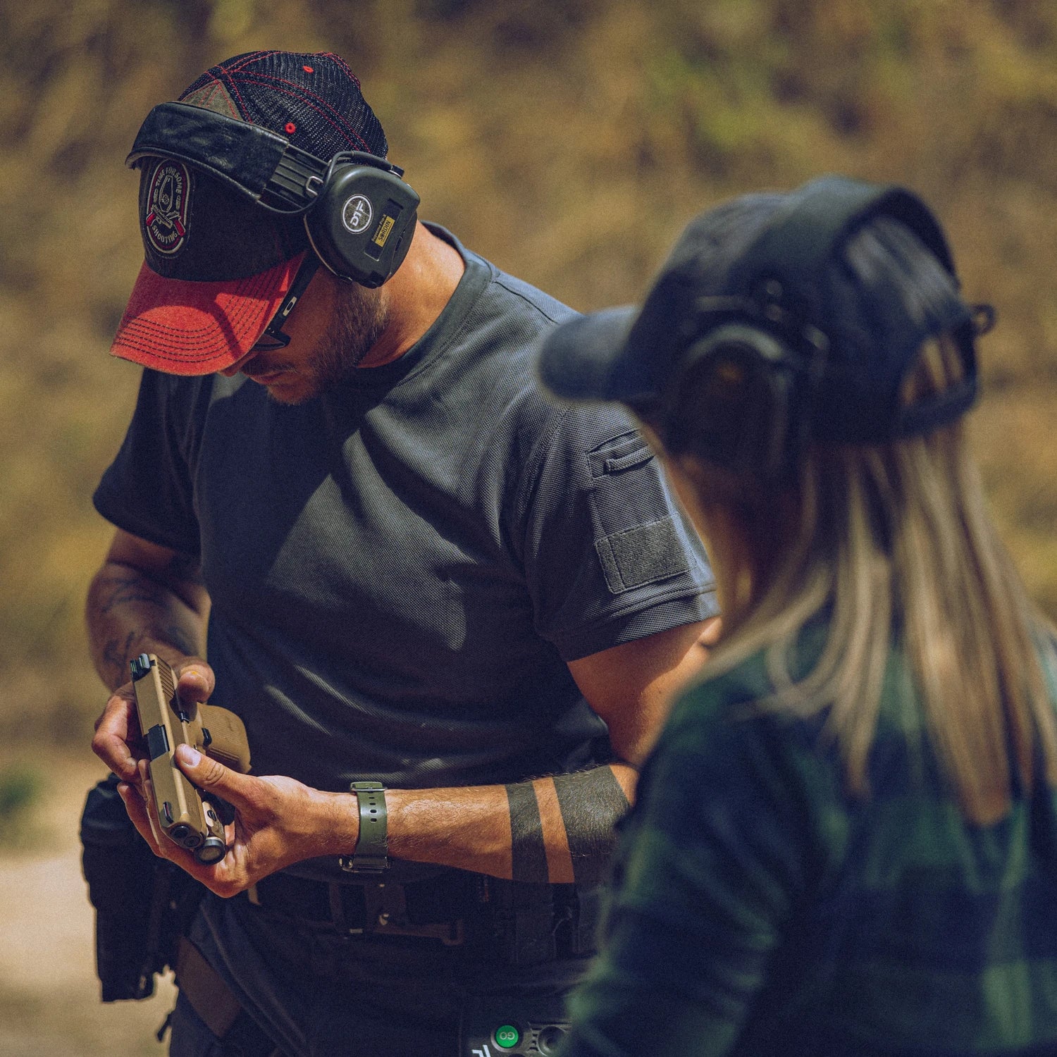 Helikon-Tex TopCool Lite tričko tactical krátke, Navy Blue – v použití 1
