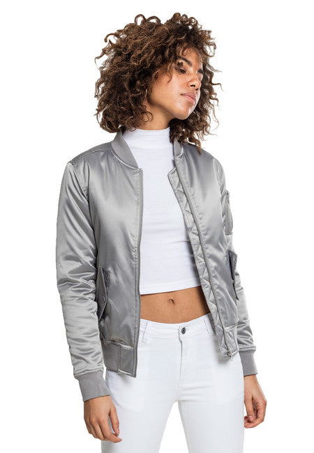 Urban Classics Σατέν Bomber Τζάκετ, Γυναικείο