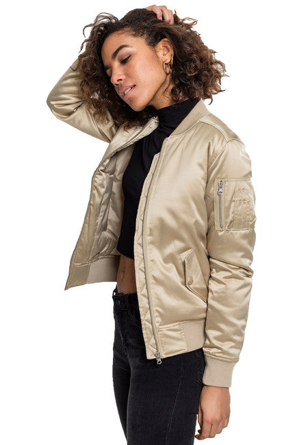 Urban Classics Μπουφάν Bomber Σατέν Γυναικείο
