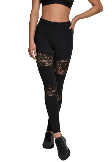 Urban Classics Laces Inset γυναικείο κολάν
