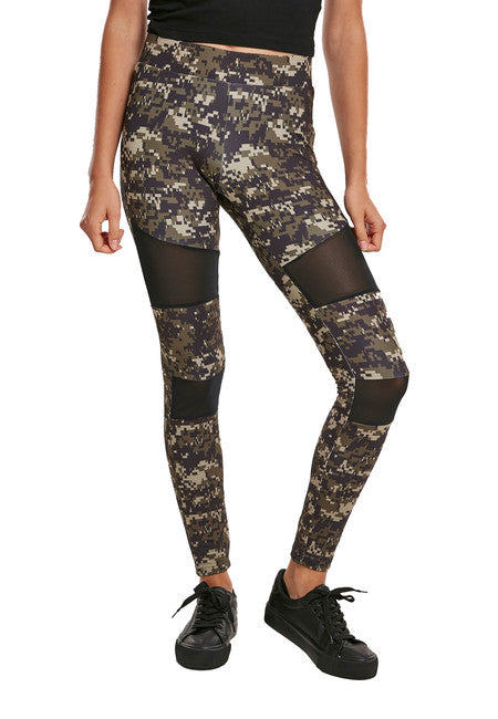 Urban Classics Tech Mesh γυναικείο κολάν, wood digital camo