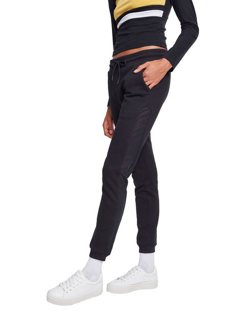 Urban Classics Tech Mesh Side Stripe γυναικεία φόρμα, μαύρη