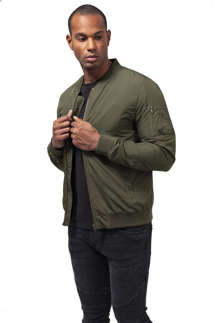 Urban Classics Μπουφάν Light Bomber, Λαδί