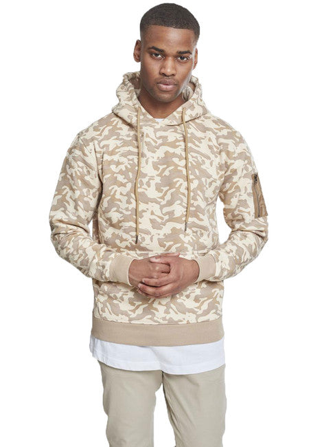 Urban Classics Φούτερ με Κουκούλα Camo Ανδρικό