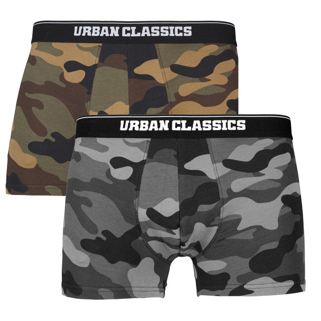 Urban Classics Εσώρουχα 2-pack, Woodcamo + Darkcamo