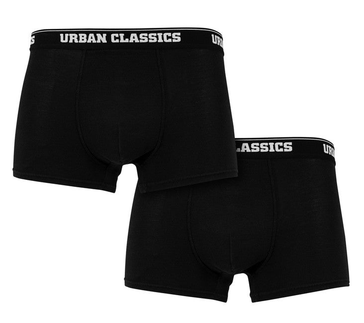 Urban Classics Ανδρικά Boxer 2-PACK, Μαύρο