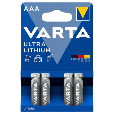 Varta Ultra Lithium Μπαταρία AAA / Micro, 4 τεμάχια