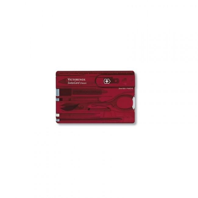 Victorinox SwissCard Πολυλειτουργική Κάρτα 10 σε 1, κόκκινο