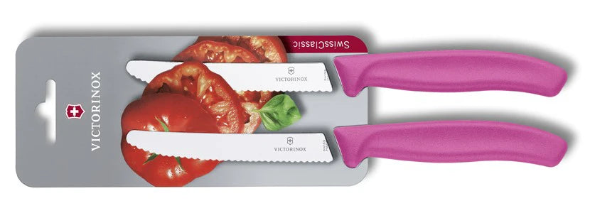Victorinox Swiss Classic Σετ 2 Μαχαιριών Ντομάτας, Ροζ