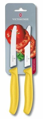 Victorinox Swiss Classic Σετ 2 Τεμαχίων Μαχαιριών Ντομάτας, Κίτρινο