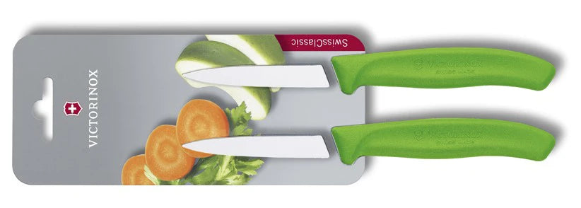 Victorinox Swiss Classic Σετ Μαχαιριών με Λεία Λάμα 2 τεμαχίων, πράσινο