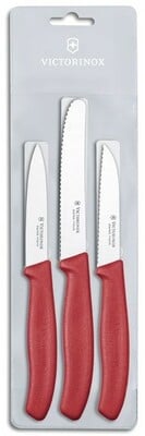 Victorinox Swiss Classic Σετ 3 Μαχαιριών, Κόκκινο