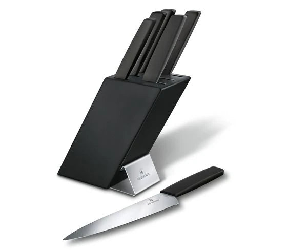 Victorinox Swiss Modern Μπλοκ με Μαύρα Μαχαίρια