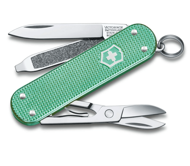 Victorinox Classic Colors Alox Πολυλειτουργικό Μαχαίρι Minty Mint 58 mm, Μεντόλη, 5 Λειτουργίες