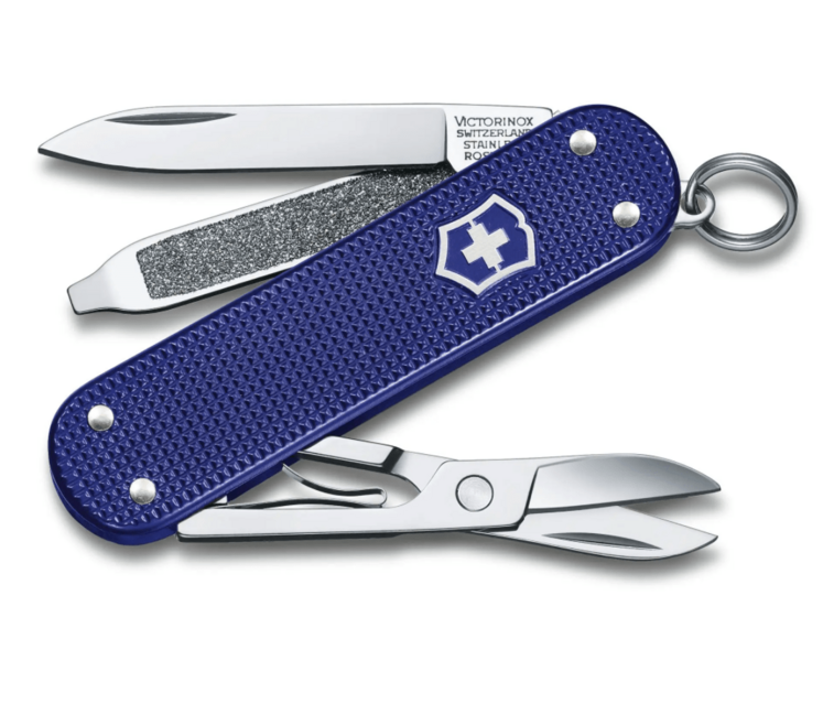 Victorinox Classic Colors Alox Night Dive Πολυλειτουργικό Μαχαίρι 58 mm, σκούρο μπλε, 5 λειτουργίες