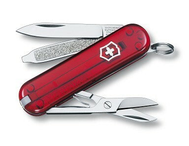 Victorinox Classic Πολυλειτουργικό Μαχαίρι 58 mm, κόκκινο, 7 λειτουργίες