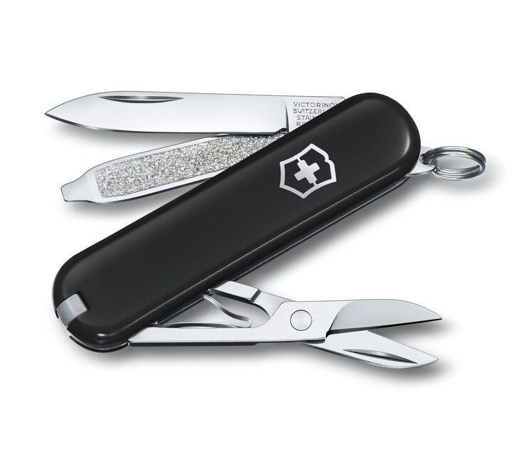 Victorinox Classic SD Colors Dark Illusion Πολυλειτουργικό Μαχαίρι 58 mm, μαύρο, 7 λειτουργίες
