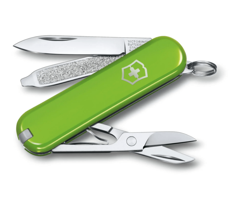 Victorinox Classic SD Colors Πολυλειτουργικό μαχαίρι Smashed Avocado 7 λειτουργιών, πράσινο, 7 λειτουργιών, blister