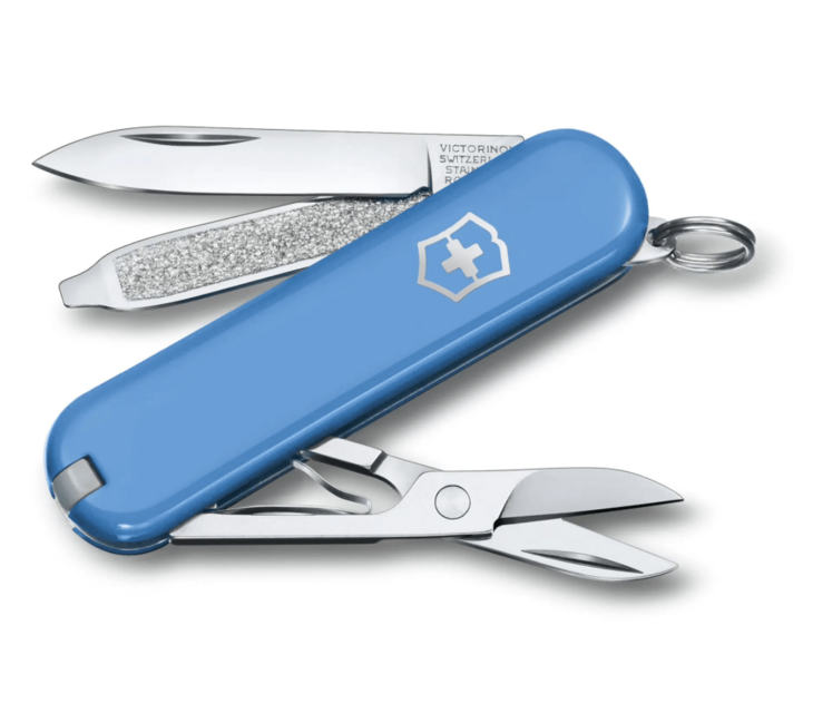 Victorinox Classic SD Colors Summer Rain Πολυλειτουργικό Μαχαίρι, Απαλό Μπλε, 7 Λειτουργίες