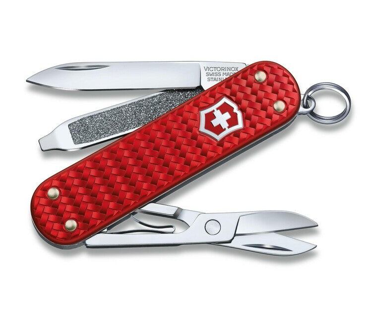 Victorinox Classic SD Precious Alox Iconic Red Πολυλειτουργικό Μαχαίρι 58mm, Κόκκινο