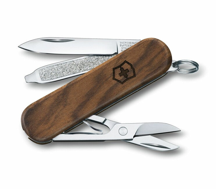 Victorinox Classic SD Πολυλειτουργικό Μαχαίρι Wood 58 mm, Καρυδί, 5 Λειτουργίες