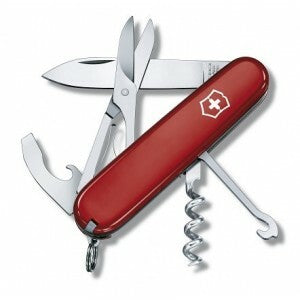 Victorinox Compact Πολυλειτουργικό Μαχαίρι 91 mm, Κόκκινο, 15 Λειτουργίες