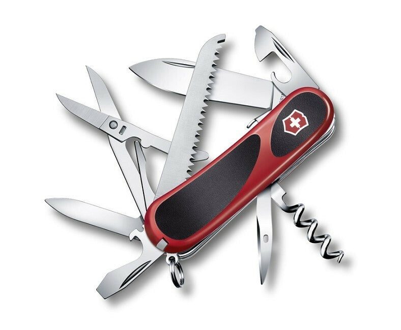 Victorinox EvoGrip S17 Πολυεργαλείο 85 mm, Μαύρο-Κόκκινο, 15 Λειτουργίες