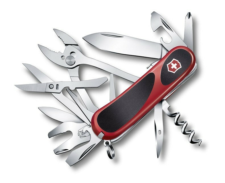 Victorinox EvoGrip S557 πολυλειτουργικό μαχαίρι 85 mm, 21 λειτουργίες, κόκκινο-μαύρο