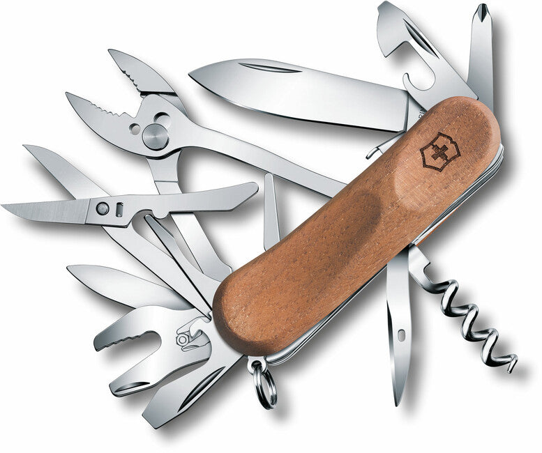 Victorinox EvoWood 17 Πολυλειτουργικό Μαχαίρι 85 mm Blister, Ξύλο Καρυδιάς, 13 Λειτουργίες