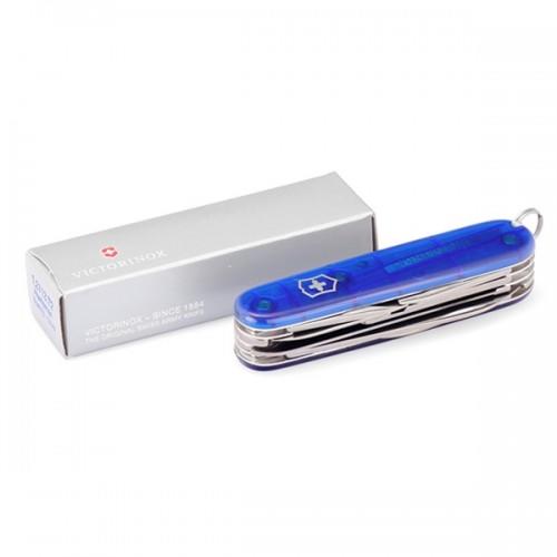 Victorinox Huntsman Μαχαίρι Τσέπης 91mm, Διάφανο Μπλε