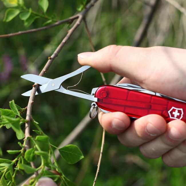 Victorinox Huntsman Τσέπης Μαχαίρι 91mm, Διάφανο, Κόκκινο