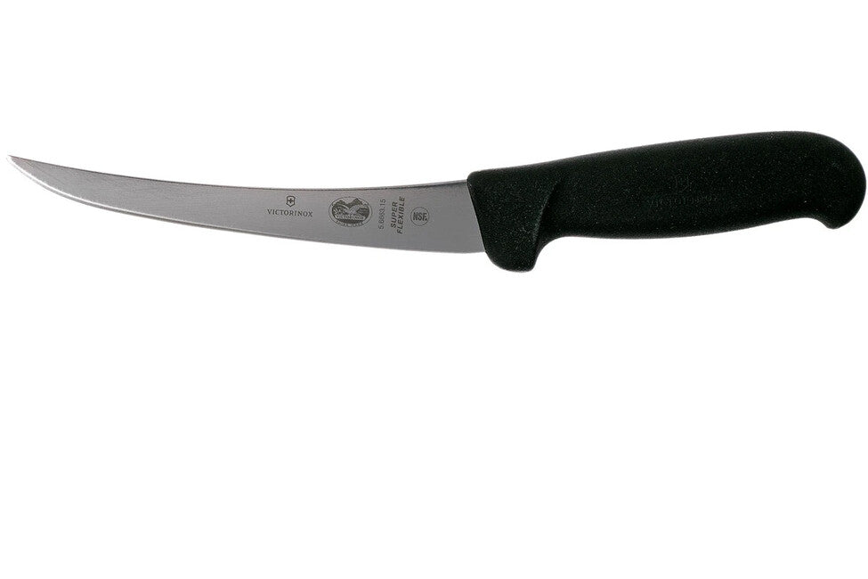 Victorinox Fibrox Μαχαίρι Αποκοκαλώσεως Κουζίνας Super Flexible, Μαύρο