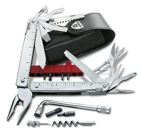 Victorinox SwissTool X Plus πολυλειτουργικό εργαλείο σε δερμάτινη θήκη