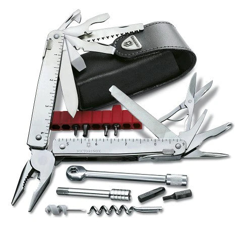 Victorinox SwissTool X Plus RATCHET πολυλειτουργικό εργαλείο σε δερμάτινη θήκη