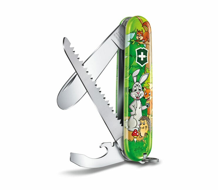 Victorinox My First Animal Edition Πολυλειτουργικό Μαχαίρι για παιδιά, σχέδιο λαγού, 9 λειτουργίες