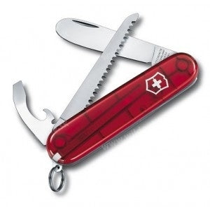 Victorinox My First Πολυλειτουργικό Μαχαίρι για παιδιά, διαφανές κόκκινο, 9 λειτουργίες