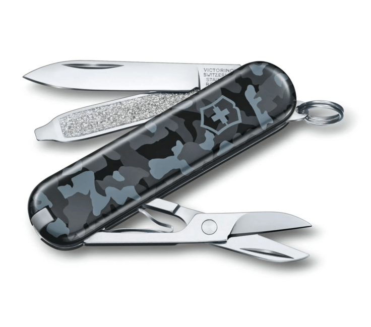 Victorinox Πολυλειτουργικό Μαχαίρι 58mm Navy Blue Camo, 7 Λειτουργίες, Μπλε Καmuflaj, Blister