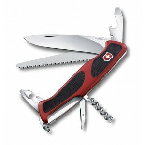 Victorinox RangerGrip 55 Πολυλειτουργικό Μαχαίρι 130 mm, Κόκκινο-Μαύρο, 12 Λειτουργίες